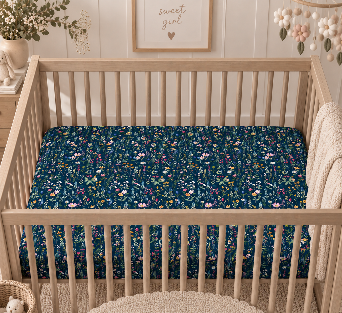 Bamboo Crib Sheet - Meadow