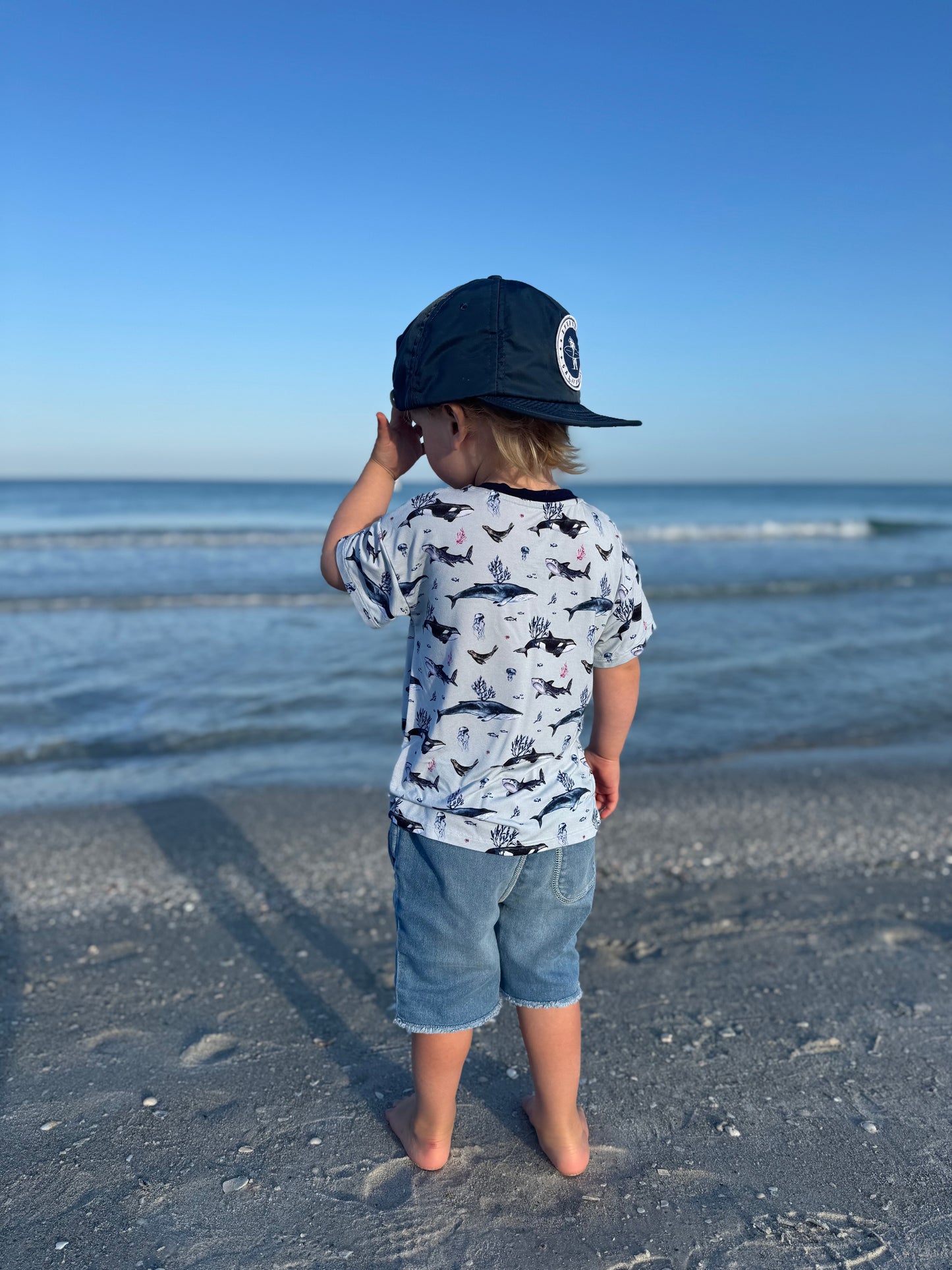 Children's Boxy Pocket Tee - Fins