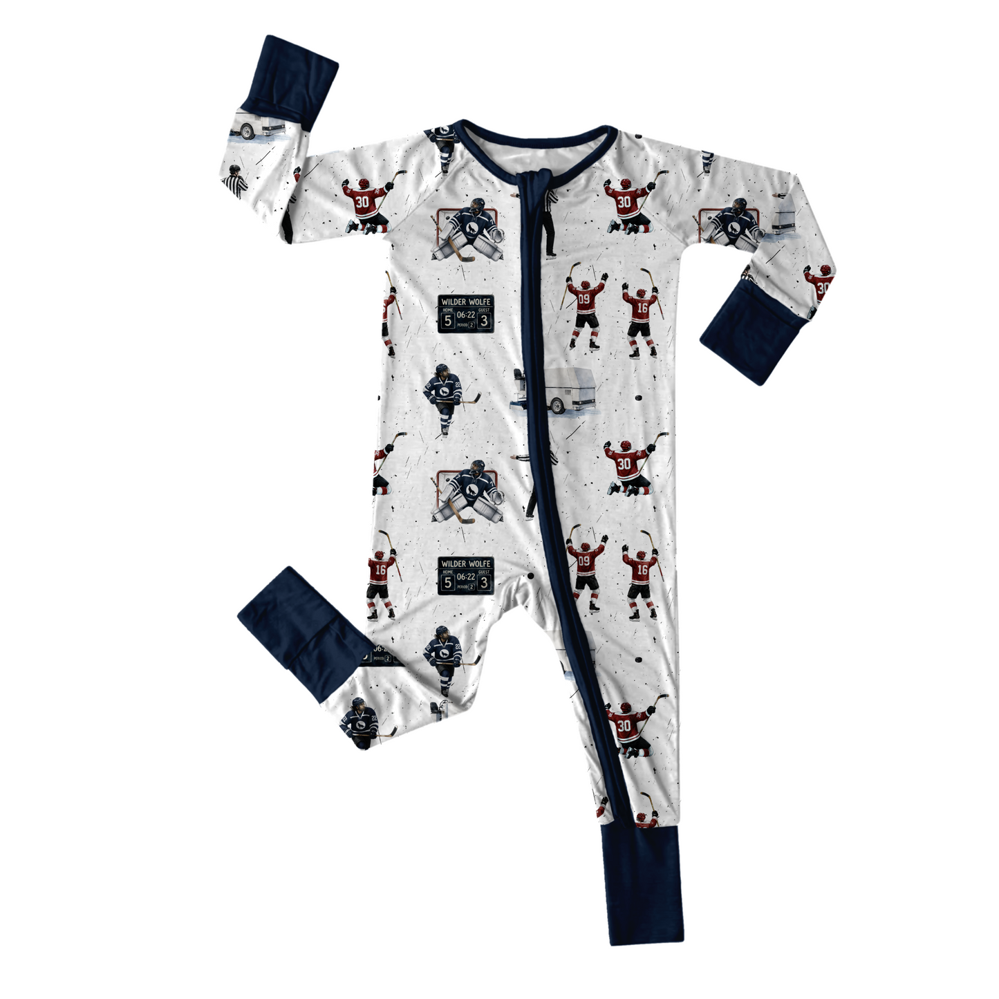PRE ORDER Infant Zip Romper - Slapshot