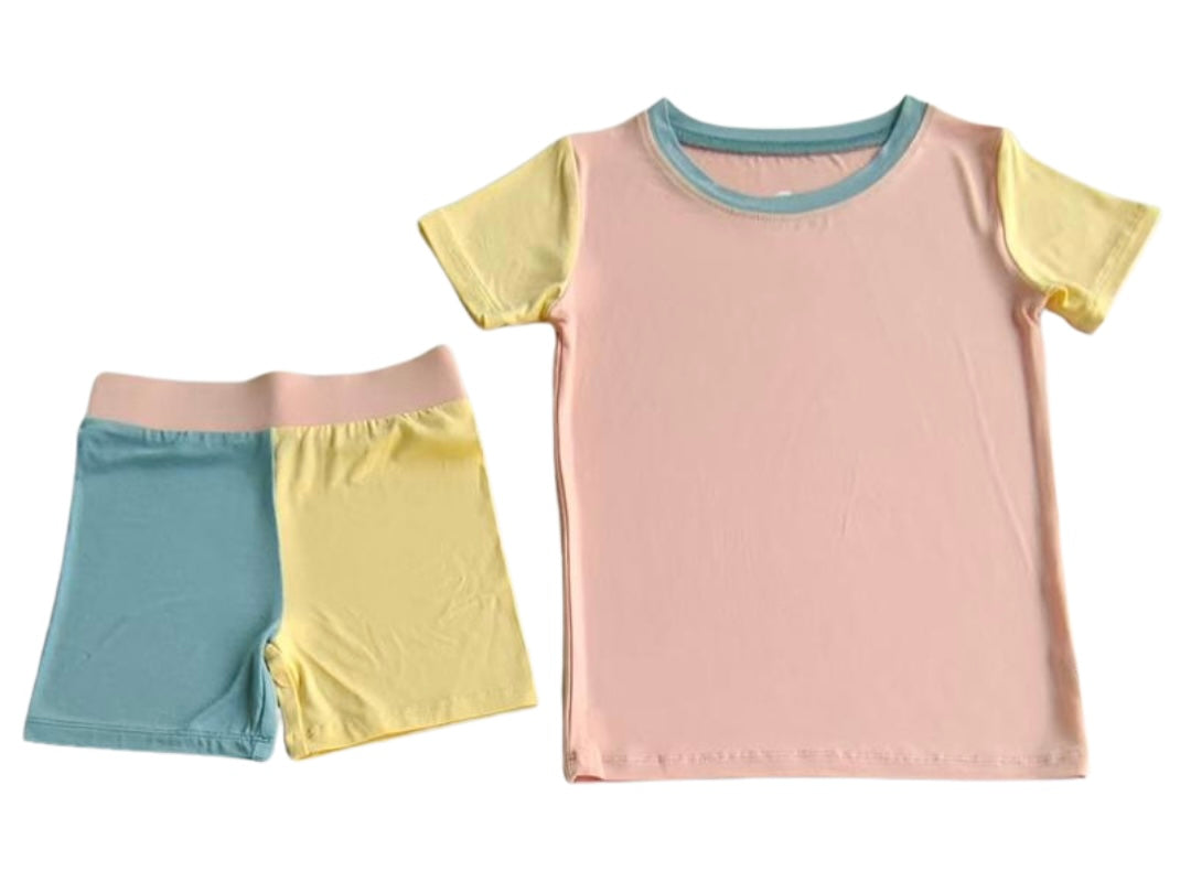PRE ORDER Children's Short PJ Set - Pink Sorbet