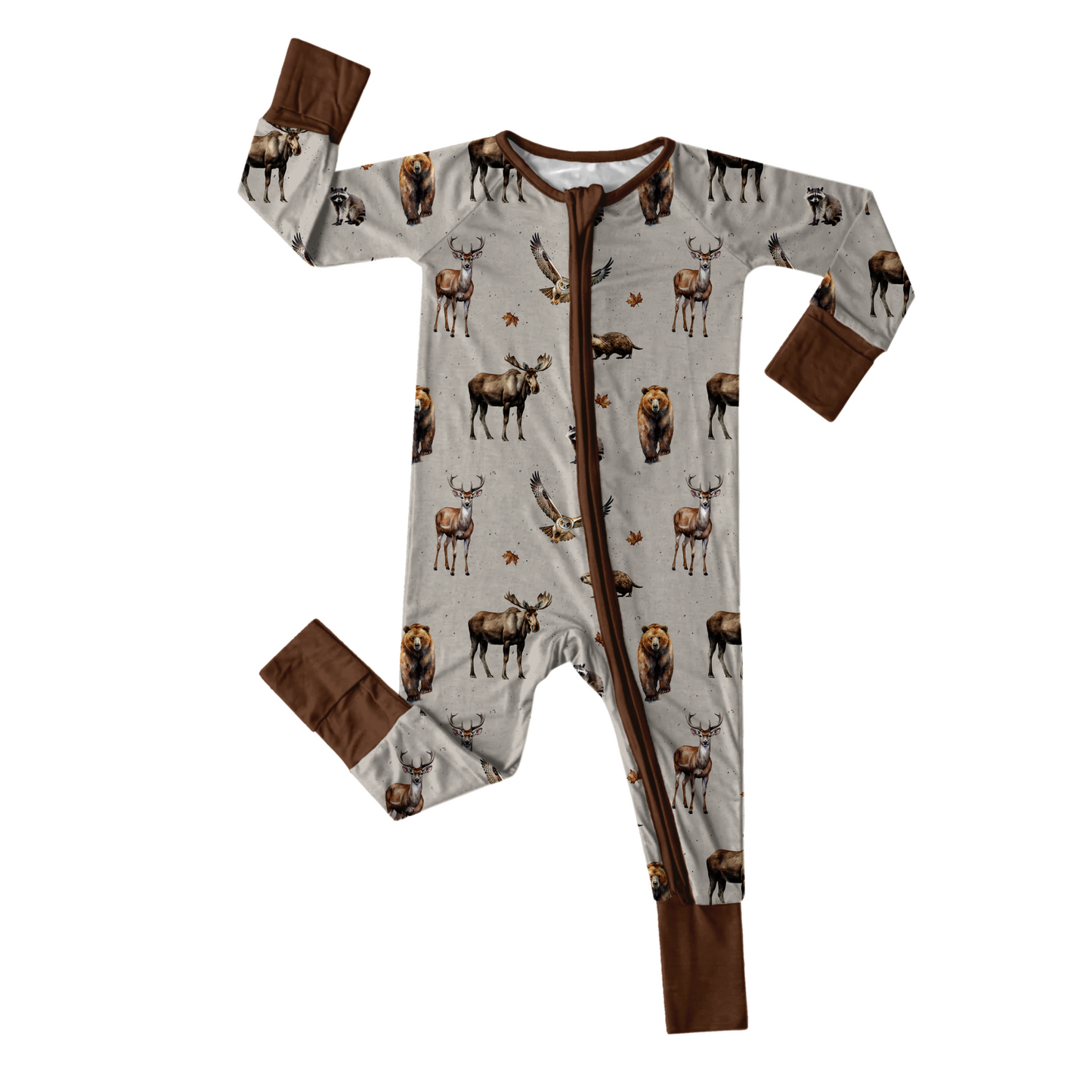 Infant Zip Romper - True North