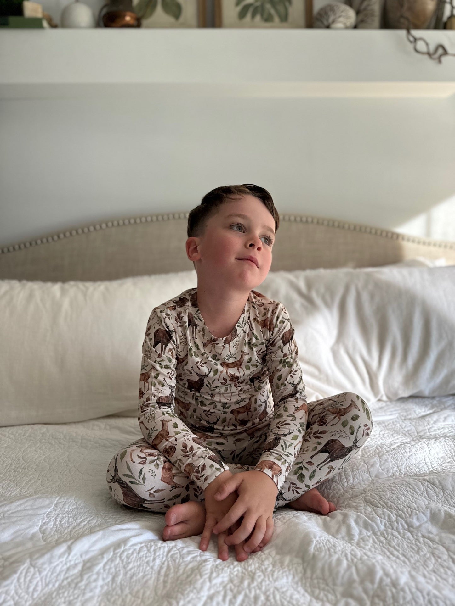 Children's PJ Set - Forest Fauna