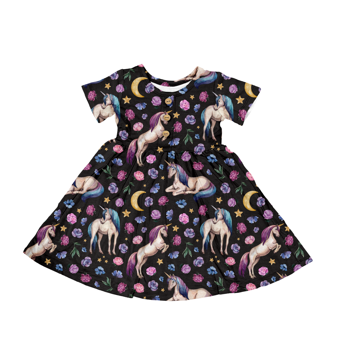 Twirl Dress - Unicorns
