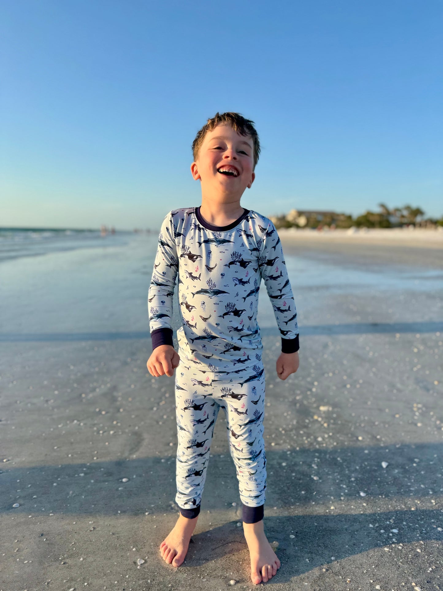 Children's PJ Set - Fins