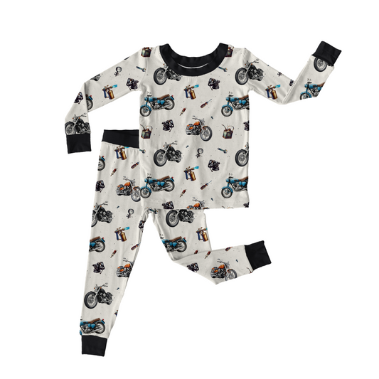 PRE ORDER Children's PJ Set - Motorcycle
