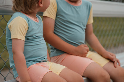 Children's Short PJ Set - Blue Sorbet