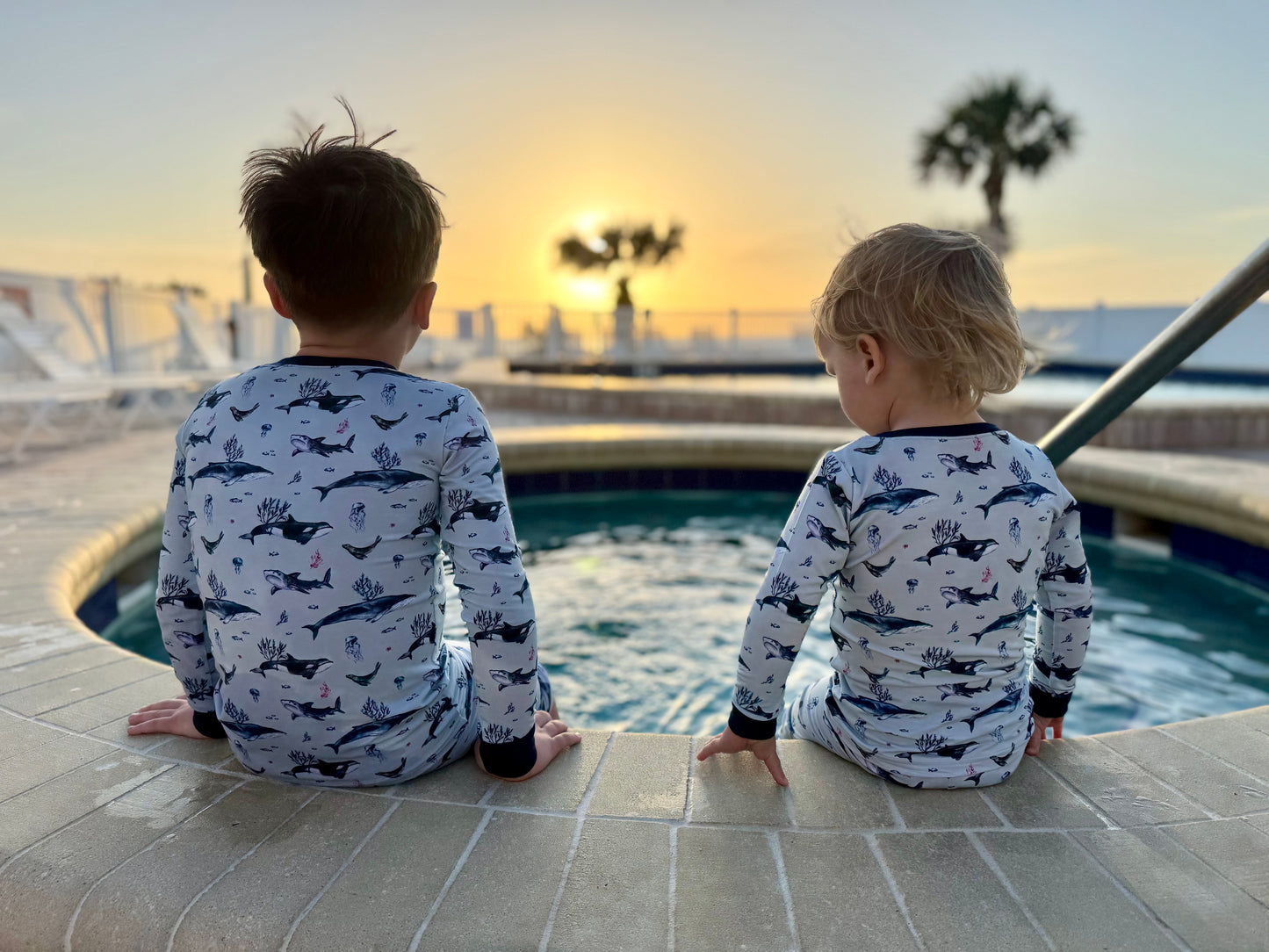 Children's PJ Set - Fins
