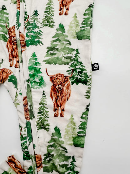 Infant Zip Romper - Evergreen Dreams