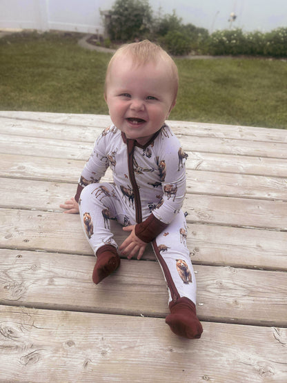 Infant Zip Romper - True North