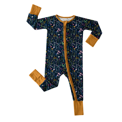 Infant Zip Romper - Meadow