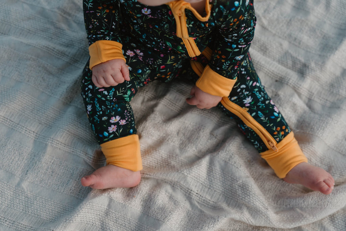 Infant Zip Romper - Meadow