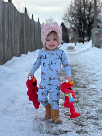 Infant Zip Romper - Wolfepack