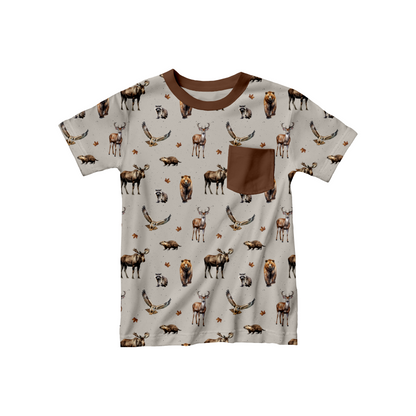 Children's  Boxy Pocket Tee - True North